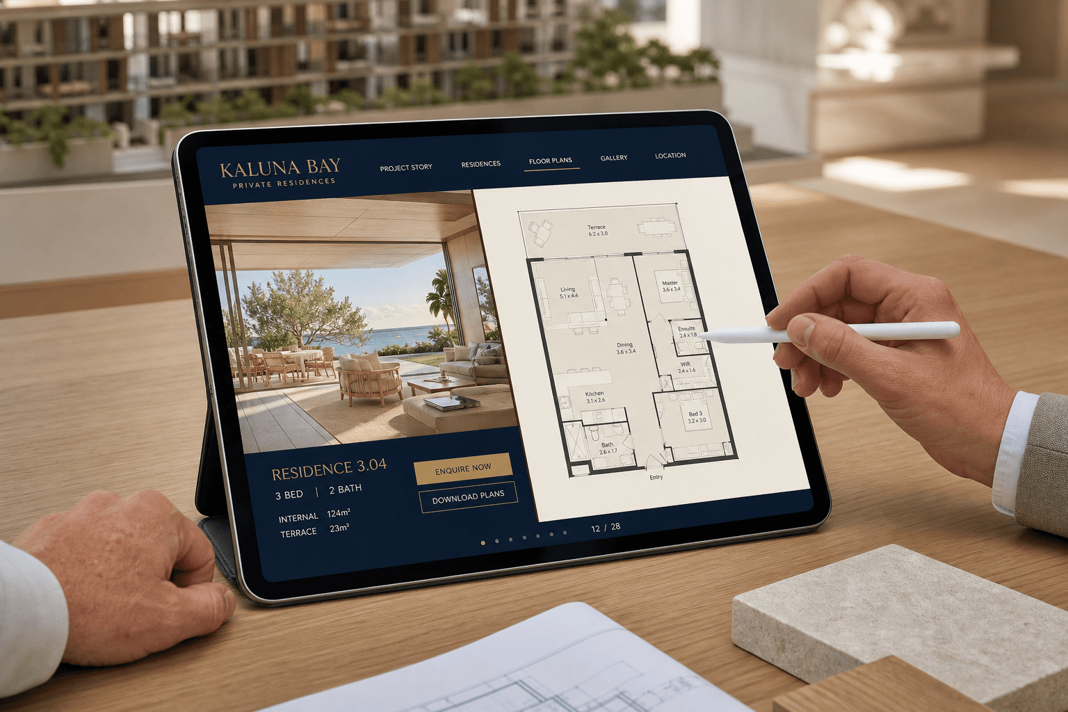 Interactive digital brochure