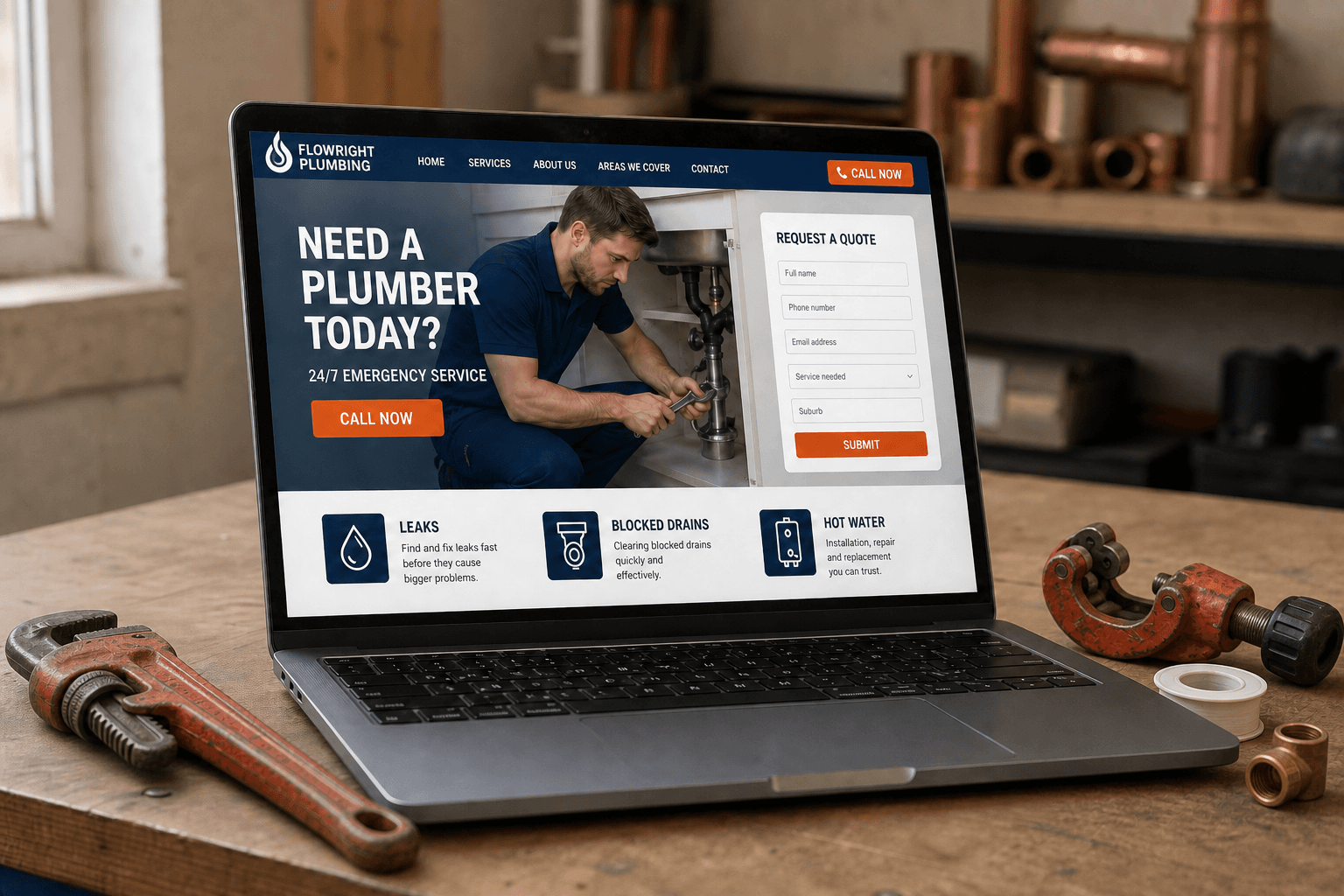 Single-page website